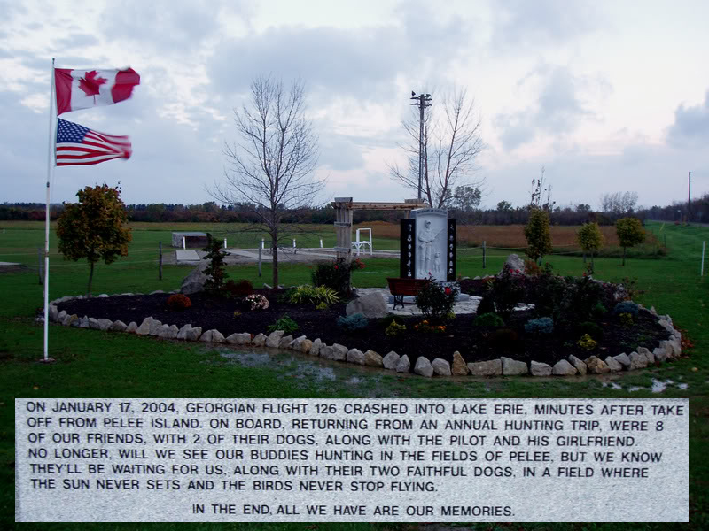 Memorial to fallen hunters of flight 126 (2004)