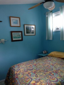 One of the three bedrooms at Moonrest Cottage